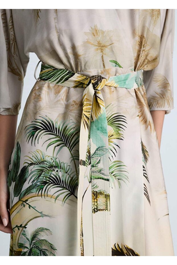 Tropikal çapraz elbise - 7