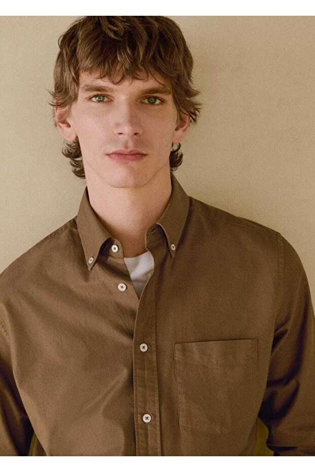 %100 pamuklu Oxford gömlek - 5