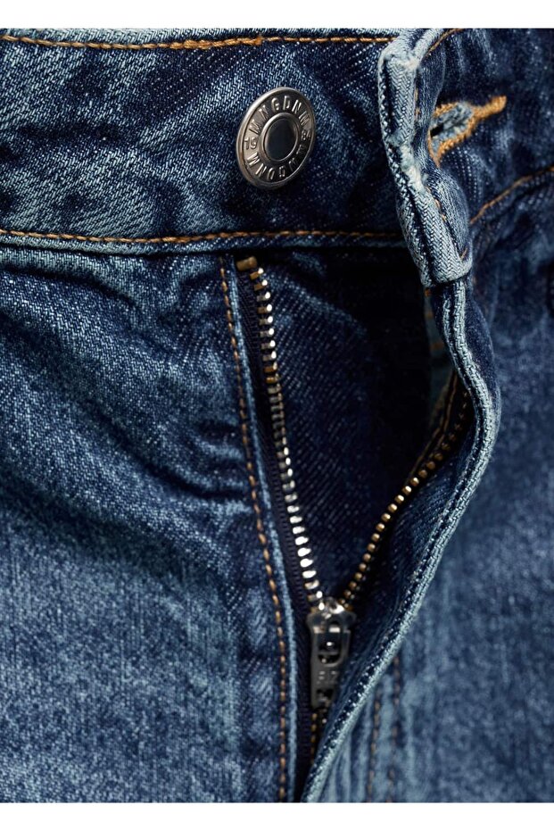 Midi denim etek - 8