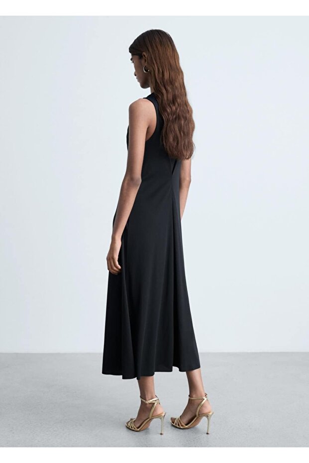 Strickkleid mit V-Ausschnitt - 4