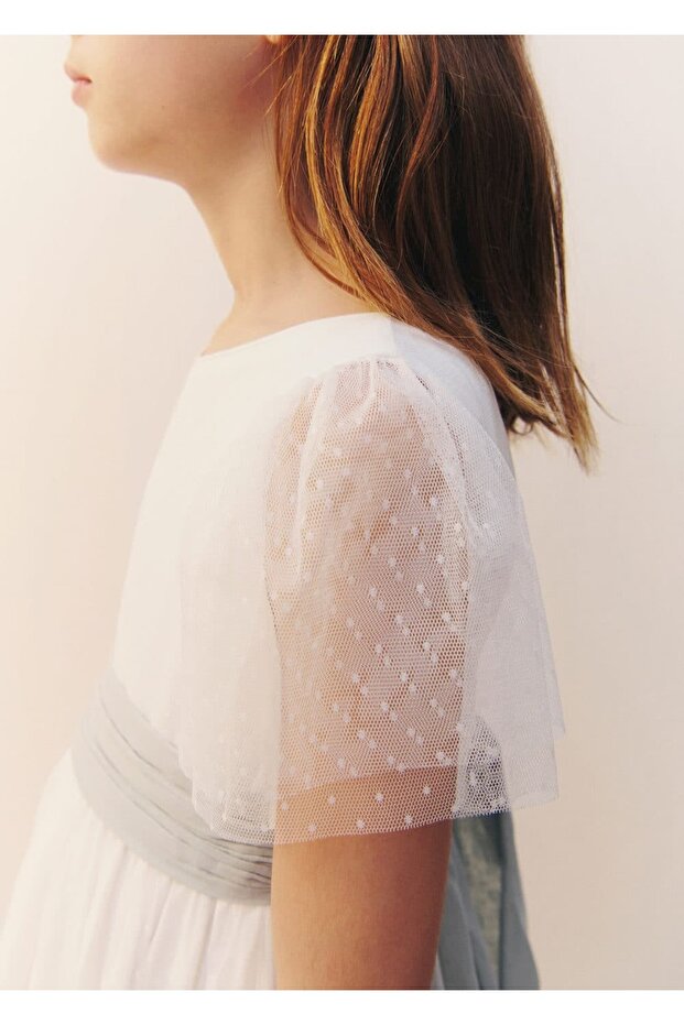 Fiyonklu plumeti elbise - 7