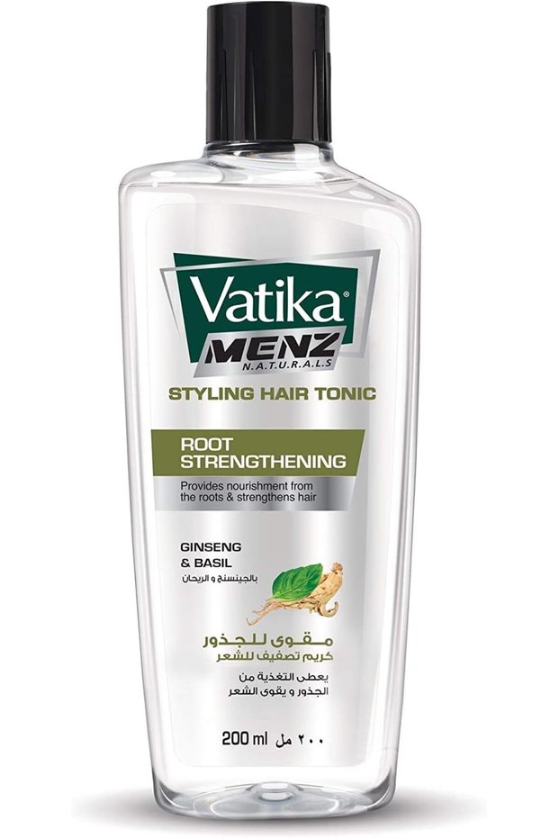 Men's Hair Tonic for Strengthening Roots by Dabur Vatika, 200ml, Cream