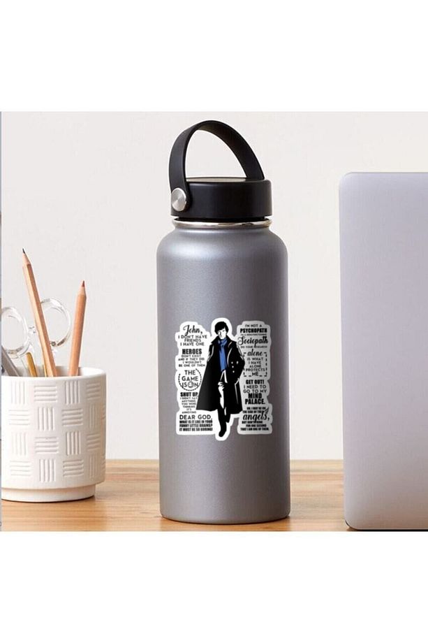Sherlock Sticker Seti - 20 Sticker - Telefon, Bilgisayar Ve Diğer Yüzeylere Uygun - 3