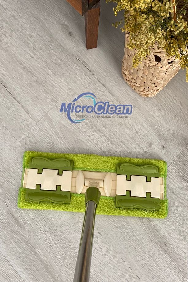 Missclean ( 1 Adet ) Mor Yedek Bez Hediyeli Yer Mopu,fayans Duvar Yüzey Temizlik Mikrofiber Mop - 7