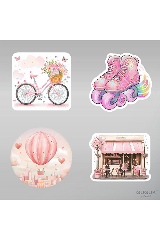Pembe Sticker Seti - 2