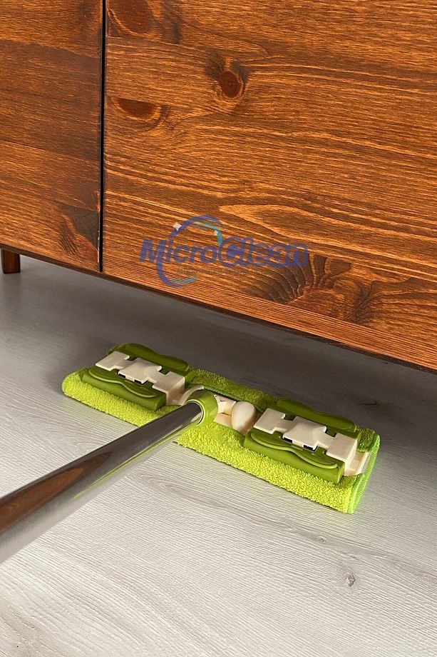Missclean ( 1 Adet ) Mor Yedek Bez Hediyeli Yer Mopu,fayans Duvar Yüzey Temizlik Mikrofiber Mop - 6