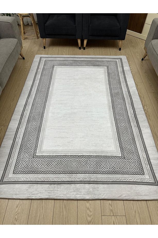 Lastikli Mikro Polar Halı Örtüsü - Kalın Kumaş - Ekstra Dayanıklı - Yıkanabilir - 6