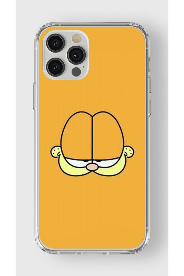 حافظة شفافة مطبوعة بتصميم غارفيلد متوافقة مع هاتف iPhone 16 Pro Max
