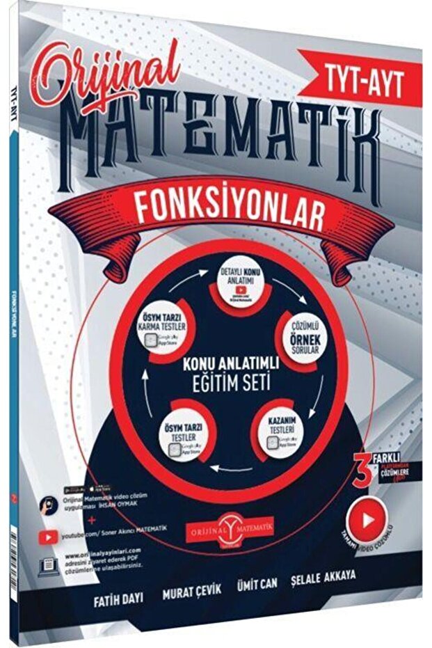 Orijinal Yayınları TYT AYT Matematik Fonksiyonlar Konu Anlatımlı Eğitim Seti+Android Kalem - 4