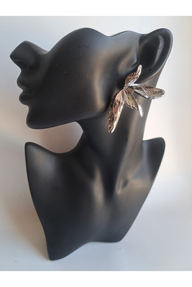 أقراط أوراق فضية - 3