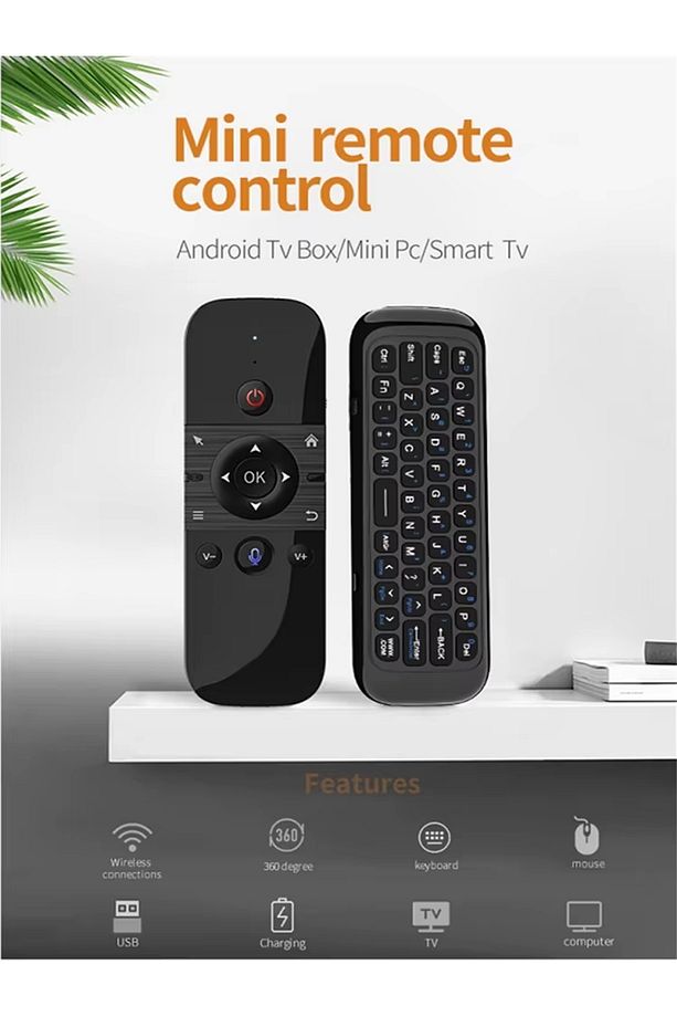 2.4 GHz Air Mouse Klavye Ses Anahtarlı Jiroskop Akıllı Tv Android Box Klavyeli Uzaktan Kumanda - 7