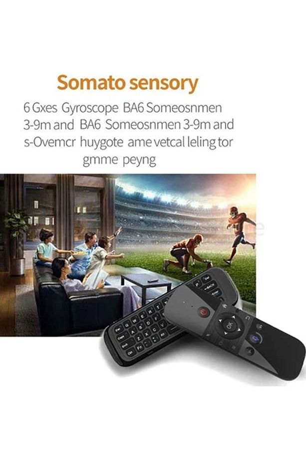 2.4 GHz Air Mouse Klavye Ses Anahtarlı Jiroskop Akıllı Tv Android Box Klavyeli Uzaktan Kumanda - 5