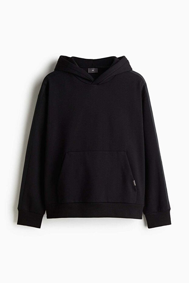 Loose Fit Hoodie with sidestripes - 5