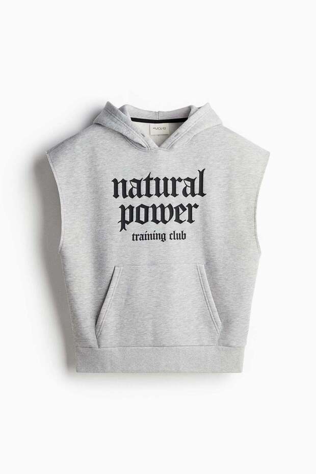 Sleeveless sports hoodie
