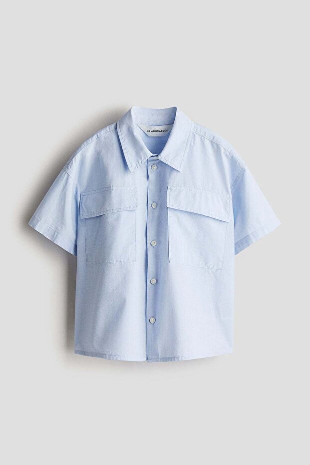 Oversized cotton shirt