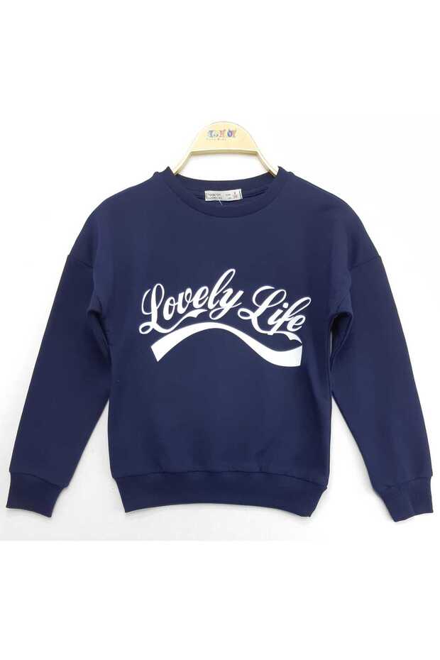 Girl's Sweatshirt Lovely Life Print