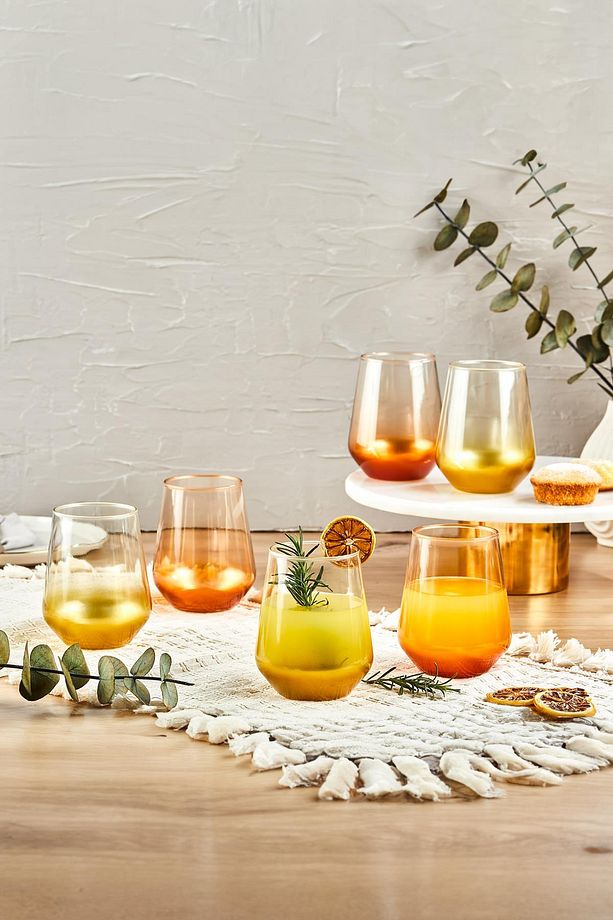 Safir 6'lı Meşrubat Bardağı 425 ML - 5