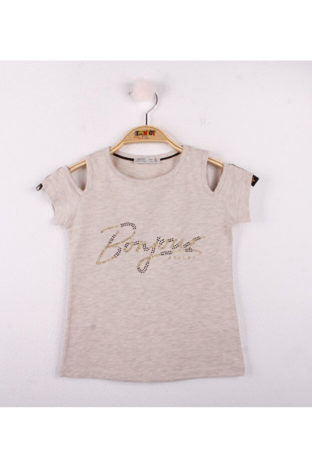 Girl's Bonjour Striped T-Shirt