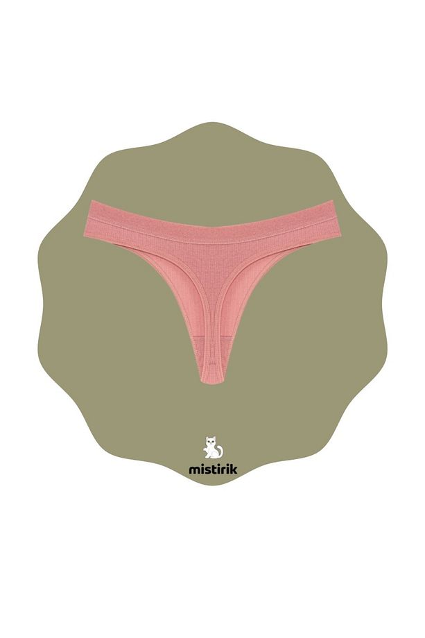 Paulo Model Fitilli Ve Esnek Yumuşak Kumaşlı String Külot Pastel Pembe Renk - 3