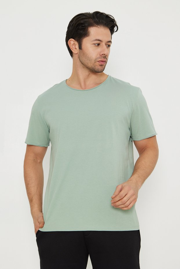SPECIAL SERIES 100% COTTON EXPORT BICYCLE COLLAR WASHED T-SHIRT PRODUCED FOR GERMANY