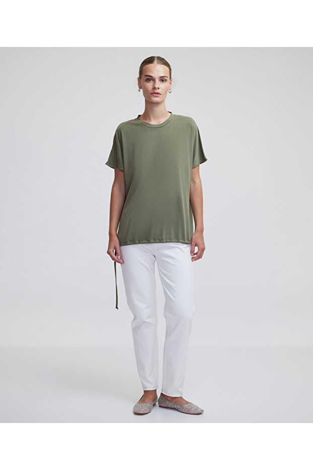 Adjustable drawstring T-shirt - 3