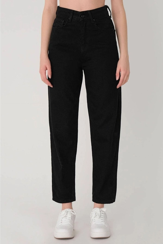 Lya Hsn New Season Ivan Queen Black S Slim Fit Mom Jean High Waist Denim Pants Boyfriend