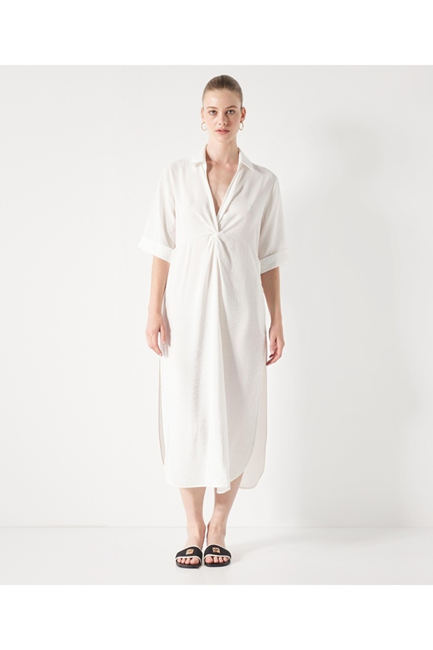 Hemdkragen-Twisted-Tunika - 1