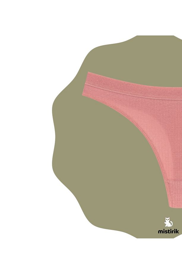 Paulo Model Fitilli Ve Esnek Yumuşak Kumaşlı String Külot Pastel Pembe Renk - 4
