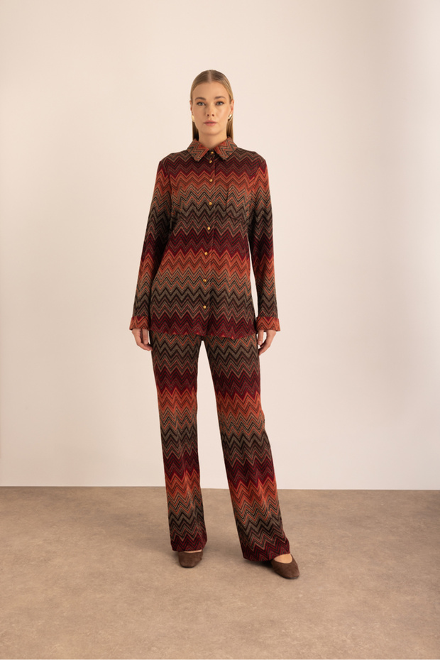 Desenli Örme Tunik - 4