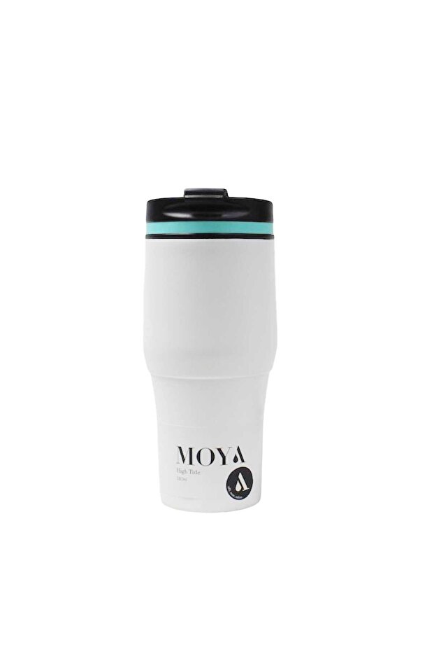 "High Tide" 380ml Travel Coffee Mug Blue/White