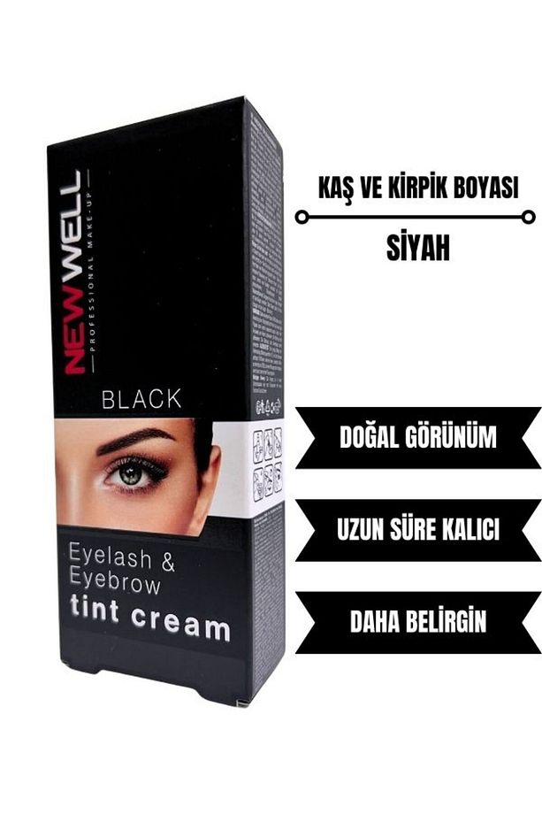 Kaş Ve Kirpik Boyası Siyah Kripik Lifting Boyası Kirpik Perması Boyası 15ml - 1
