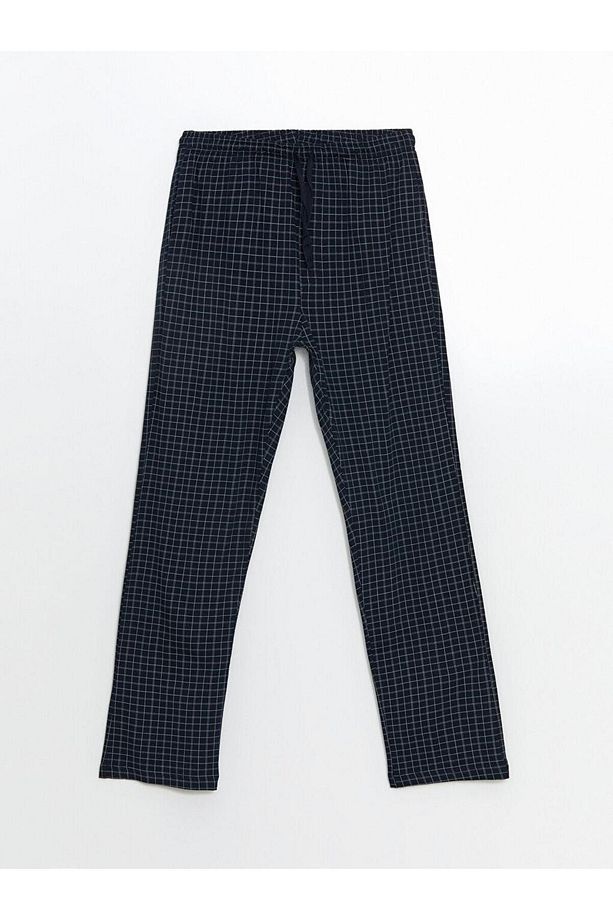 Standart Kalıp Ekose Erkek Pijama Alt - 1