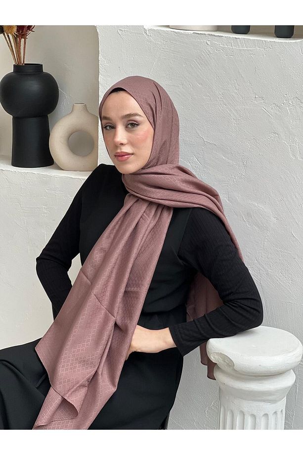 Soft Jakar Serisi İnci Ritim Desen Şal - 1