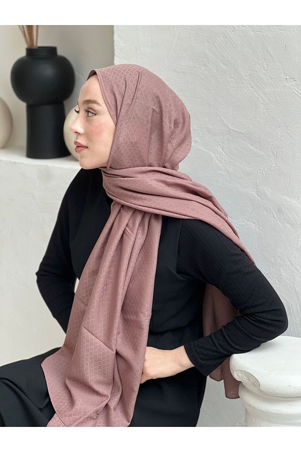 Soft Jakar Serisi İnci Ritim Desen Şal - 3