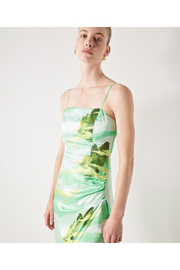 Görsel baskılı elbise - 3