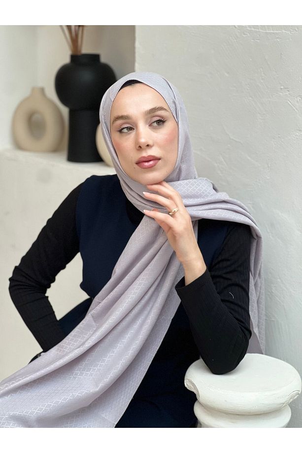 Soft Jakar Serisi İnci Ritim Desen Şal - 3