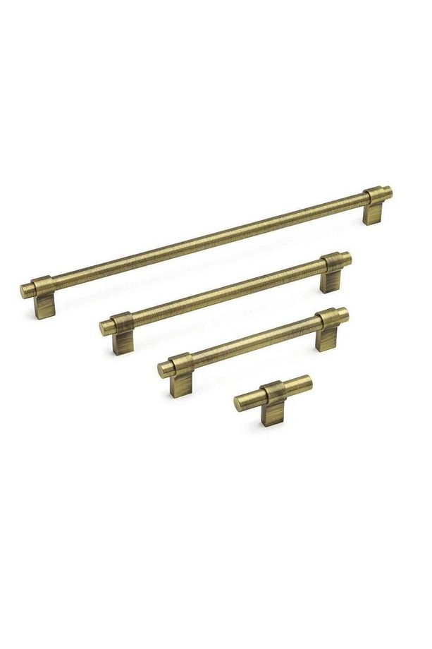 Mobilya Kulbu Antik Sarı Renk 128mm Kulp (SY8770 0128 ABM-ABM) - 2