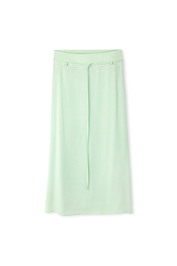 Midirock mit schmalem Gürtel - 3