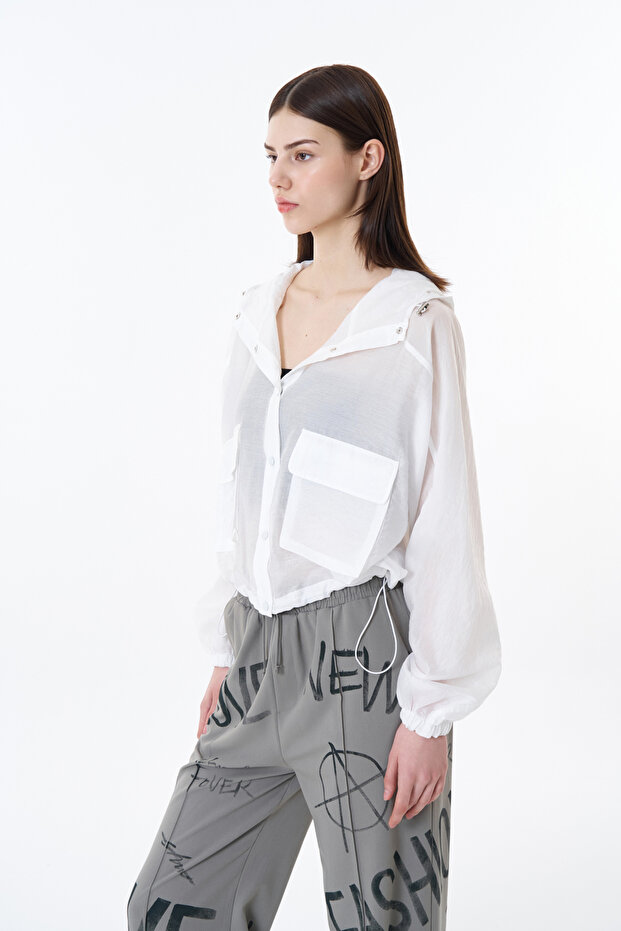 إكرو مقنعين سترة جيب كبير - 4