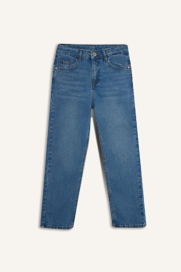 Erkek Çocuk Straight Fit Düz Paça Basic Düz Jean Pantolon D6475a825sm - 8
