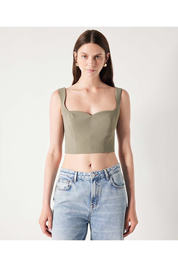 Askılı crop bluz - 1