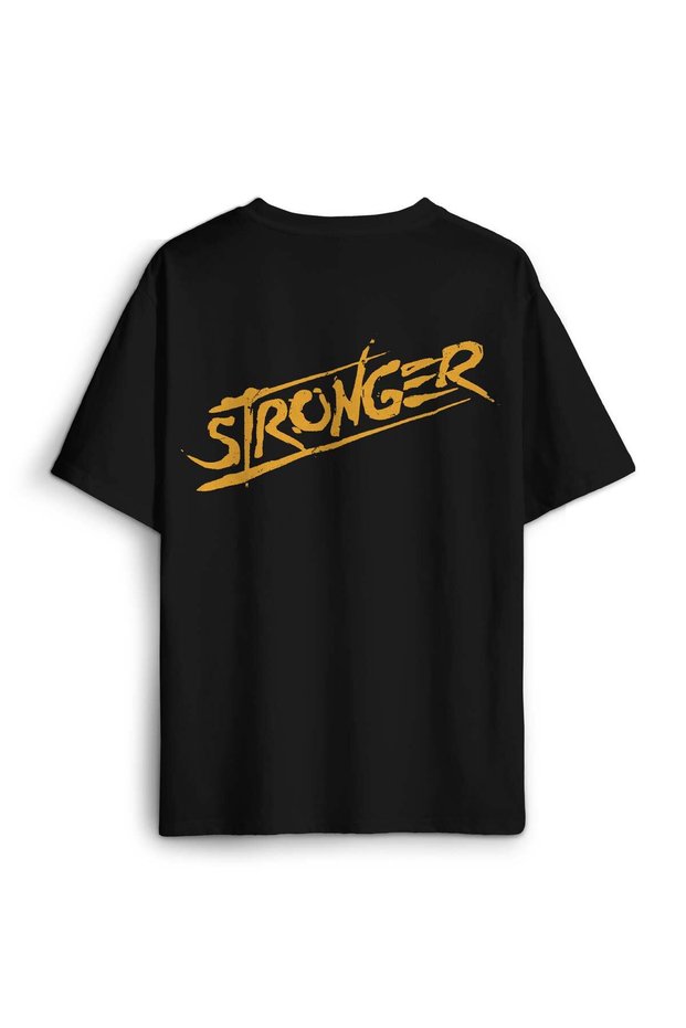 Stronger Stronger Athlete Gym Fitness Sports Back Front Printed Oversize T-Shirt Unisex T-Shirt