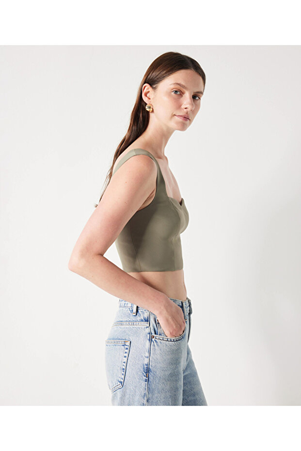 Askılı crop bluz - 2