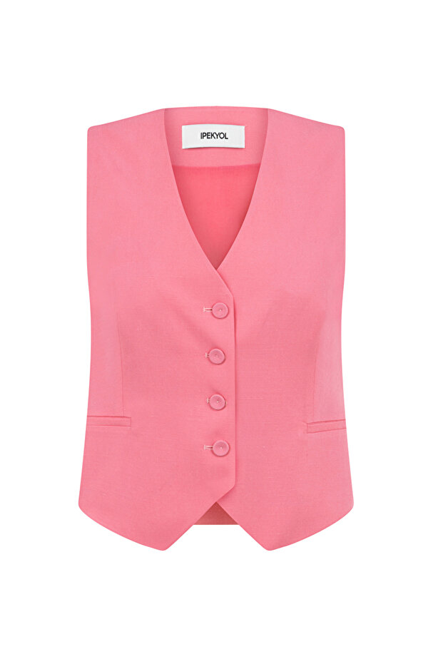 سترة فلوتو بجيوب - تصميم بأزرار - 3