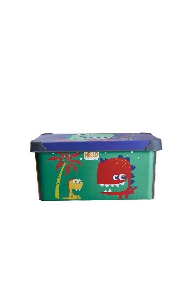 Style Box Dude Desenli 10 L Dekoratif Oyuncak ve Saklama Kutusu - 4
