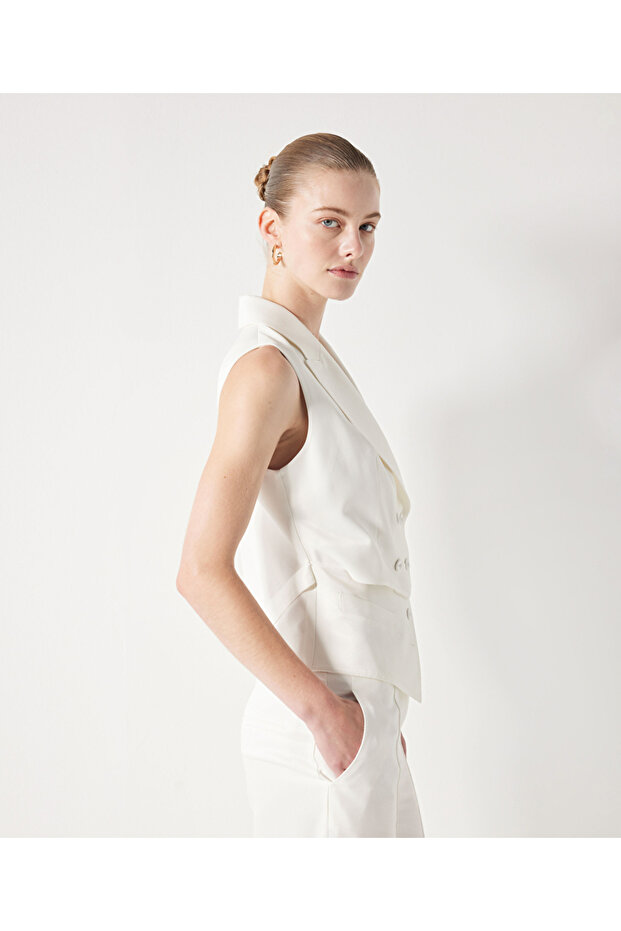 Cutout kruvaze yelek - 3