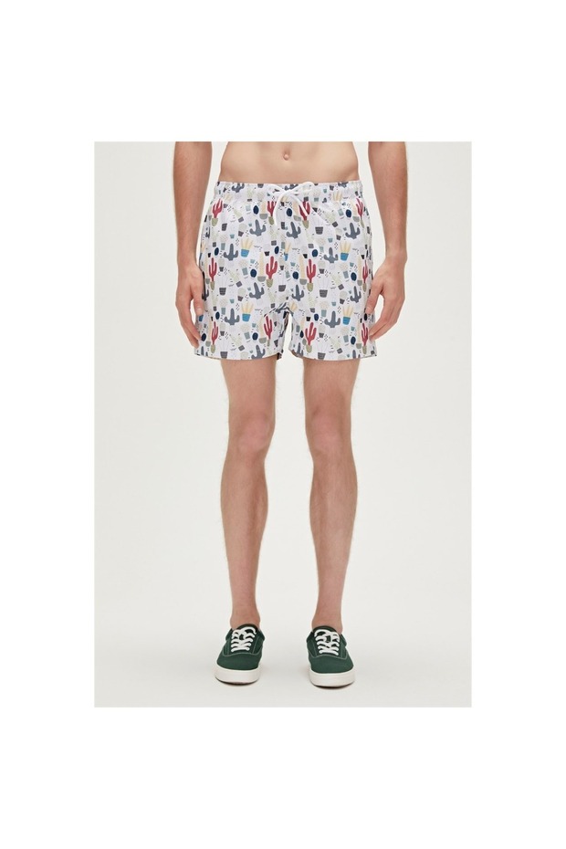 Areole Cactus Swim Shorts Off-white White Men's Shorts Swimsuit