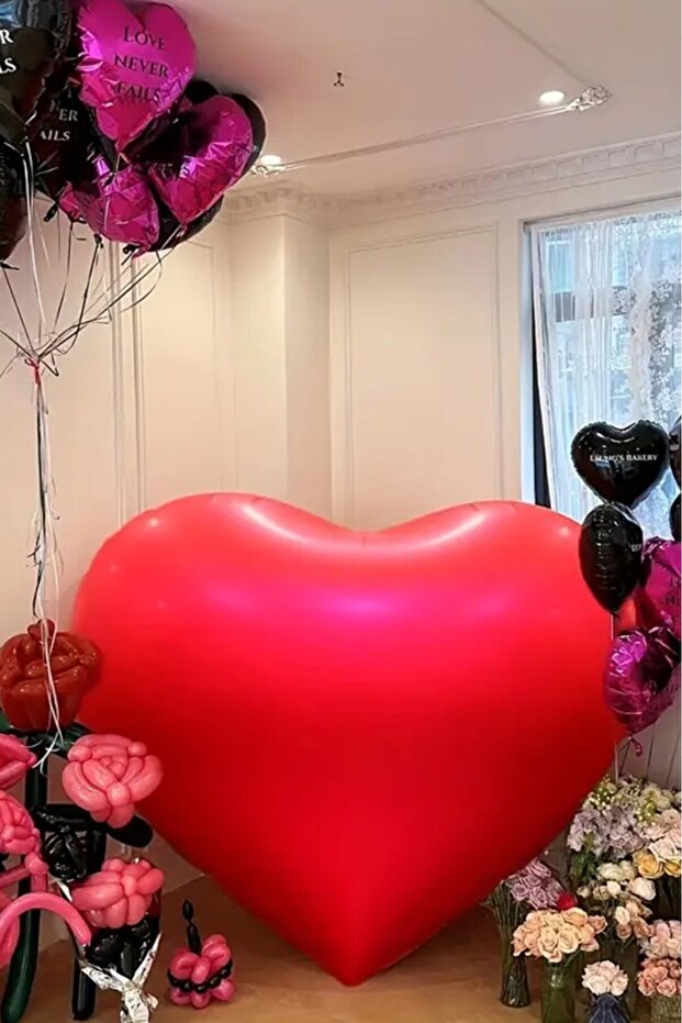 Dev Kalp Folyo Balon 145 Cm - 4