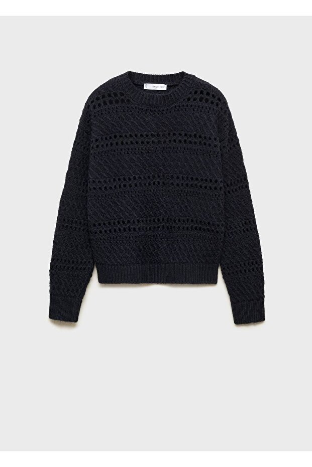 Ajur örgü kazak - 3