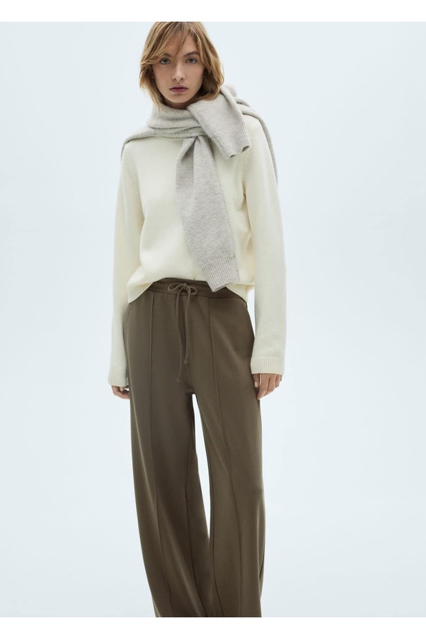Wideleg jogger pantolon - 6